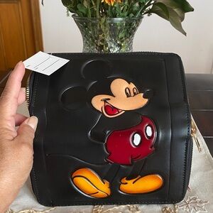 Black Zip-Around Wallet